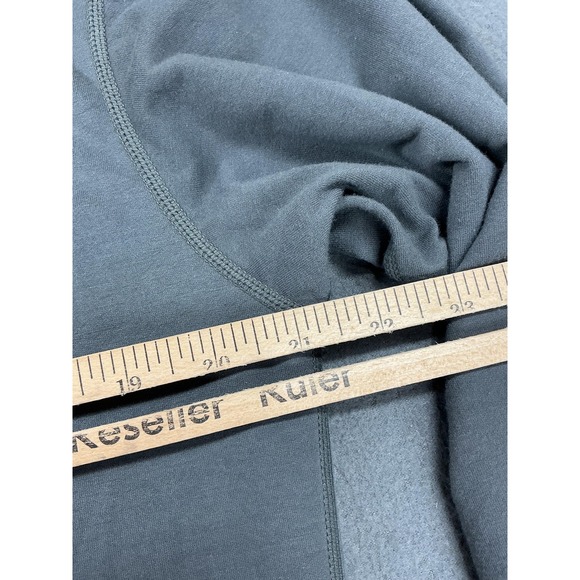 BYLT Drop Cut Henley Shirt Mens Large Gray Long Sleeve Stretch Casual Drop Hem - Picture 7 of 9